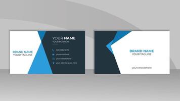 Modern Double sided business card design for business and personal use. Creative and clean visiting card or presentation card template. Vector illustration card design