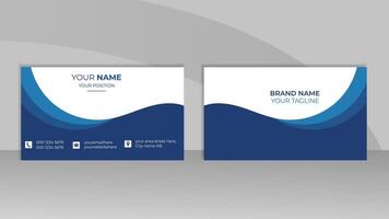 Modern Double sided business card design for business and personal use. Creative and clean visiting card or presentation card template. Vector illustration card design