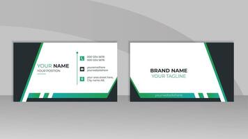 Modern Double sided business card design for business and personal use. Creative and clean visiting card or presentation card template. Vector illustration card design