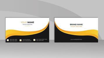 Modern Double sided business card design for business and personal use. Creative and clean visiting card or presentation card template. Vector illustration card design