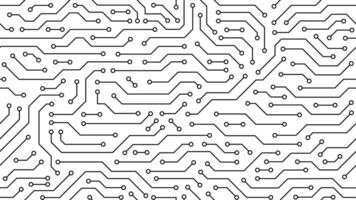 Computer motherboard seamless circuit pattern vector