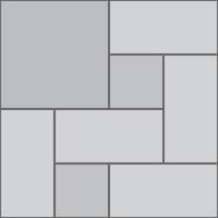 Parquet paving pattern with granite tiles vector