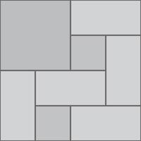 Parquet paving pattern with granite tiles vector