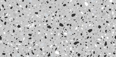 negro, blanco y gris terrazo mosaico loseta modelo vector