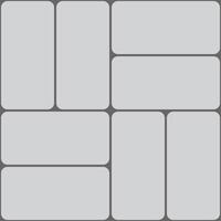 Basket weave grey cobblestone paved pattern vector