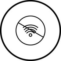 sin icono de vector wifi