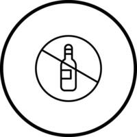 No Drinking Vector Icon