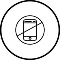 No Cell Phones Vector Icon