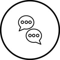 Chat Conversation Vector Icon