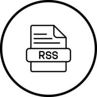 icono de vector de rss