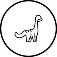 icono de vector de dinosaurio