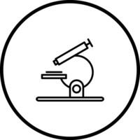 icono de vector de microscopio