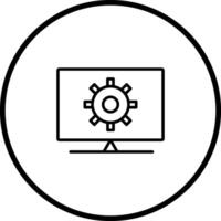 Computer Settings Vector Icon
