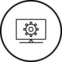 Computer Settings Vector Icon