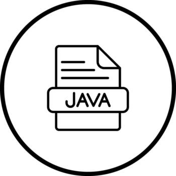 icono de vector de java