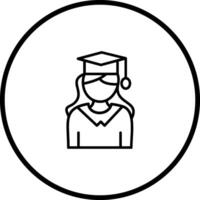 Female Graduate Vector Icon