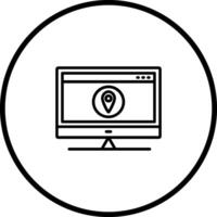 Location Web Advertising Vector Icon