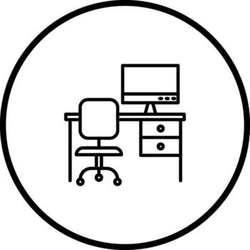Work Space Vector Icon
