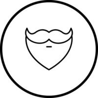 barba y Bigote yo vector icono