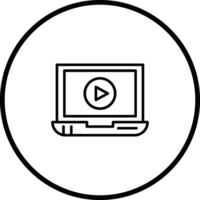 Video Screening Vector Icon