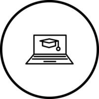 Online Degree Vector Icon