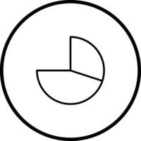 icono de vector de gráfico circular