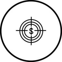 Economic Target Vector Icon