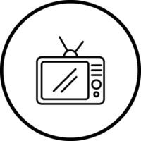 TV Set Vector Icon