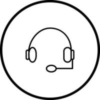 icono de vector de auriculares