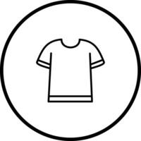 T Shirt with Lines Vector Icon