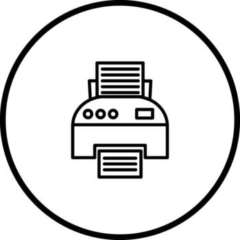 icono de vector de impresora