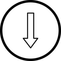 Arrow Down Vector Icon