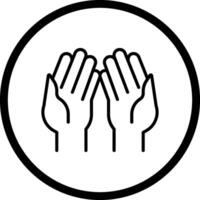 Praying Hands Vector Icon