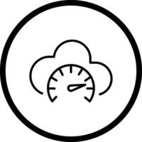 icono de vector de prueba de velocidad