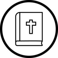 icono de vector de libro religioso