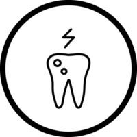 Toothache And Plaque Vector Icon