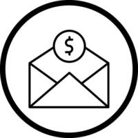 Mail Coin Vector Icon