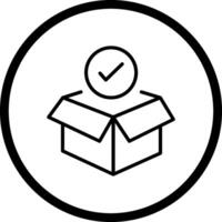 Package Receiving Vector Icon