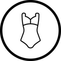 icono de vector de traje de baño