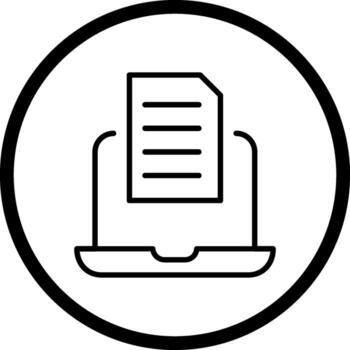 icono de vector de documento