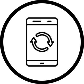 icono de vector de sincronización