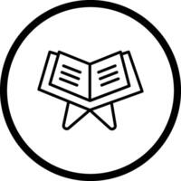 Reading Holy Book Vector Icon