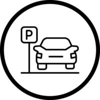 icono de vector de estacionamiento