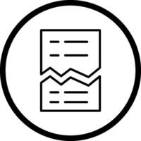 Corrupted List Vector Icon