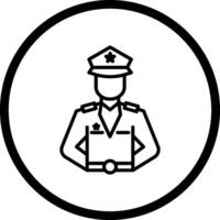 icono de vector de hombre de policía