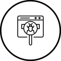 Web Bug Vector Icon