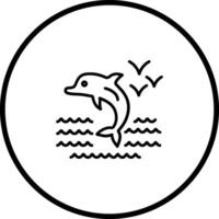 Dolphin Vector Icon