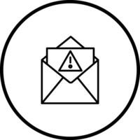 icono de vector de correo no deseado