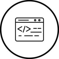 Web Coding Vector Icon