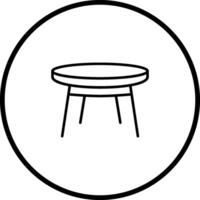 Small Table Vector Icon